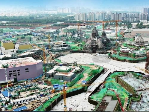 北京环球影城结构封顶